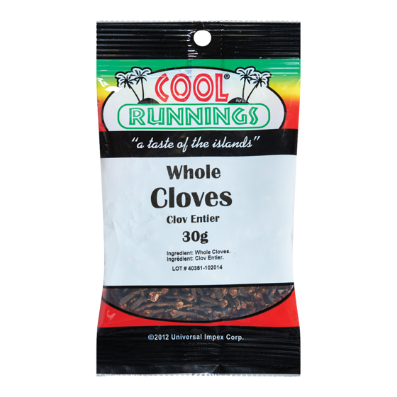 Cool Runnings Whole Cloves 30 g, $10.00/100g