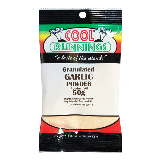 Cool Runnings Poudre d’ail, granulée 50 g, 4,50 $/100g