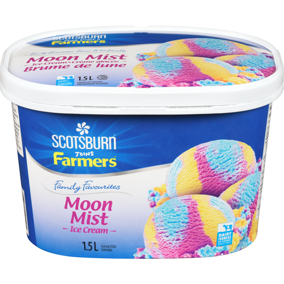 Scotsburn Family Favourites Moon Mist Ice Cream 1.5 l, $0.52/100ml