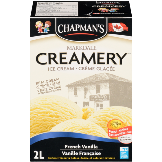 Chapmans Markdale Creamery French Vanilla Ice Cream 2 l, $0.27/100ml