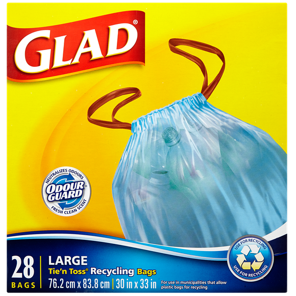 GladTie 'n' Toss Bags, BlueLoblaws