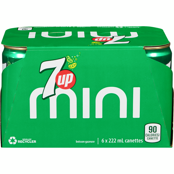 7 UP Boissons gazeuses mini 6x222.0 ml, 0,36 $/100ml