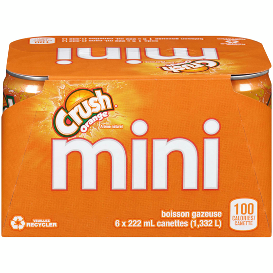 Crush Crush Orange Boissons gazeuses 6x222.0 ml, 0,36 $/100ml