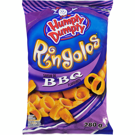 Humpty Dumpty Ringolos à saveur de barbecue 280 g, 1,78 $/100g