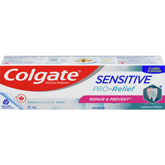 Colgate Sensitive Pro-Relief Repair & Prevent Toothpaste 75 ml, $9.32/100ml