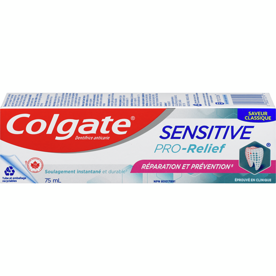 Colgate Dentifrice Sensitive Pro-Relief Réparation Et Prévention 75 ml, 9,32 $/100ml
