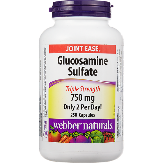 Webber Naturals Glucosamine Sulfate 250 ea, $0.11/1ea