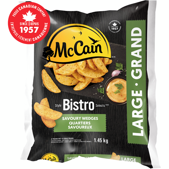 McCain Bistro Selects™ Savoury Wedges 1.45 kg, $0.52/100g