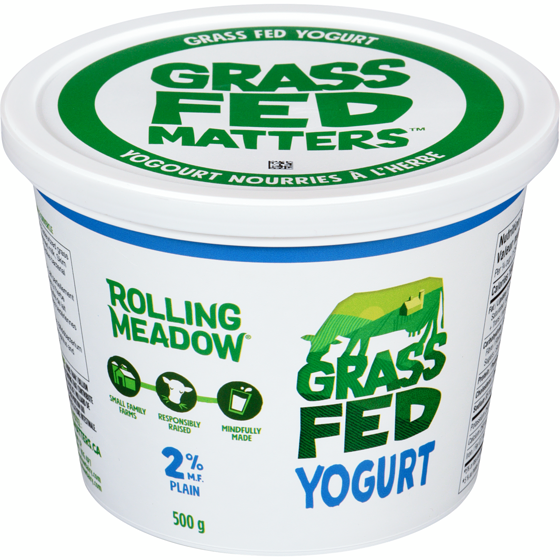 Rolling Meadow Yogurt, Plain 2% 500 g, $1.00/100g