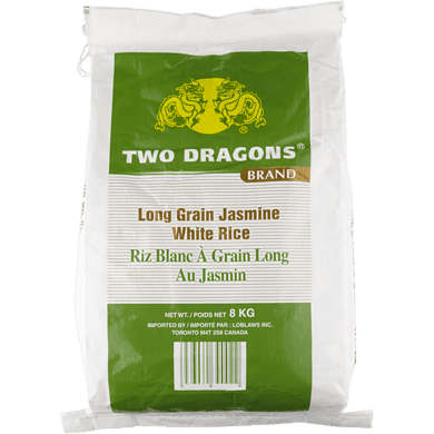 Two Dragons Two Dragons Jasmine Rice 8 kg, $0.25/100g