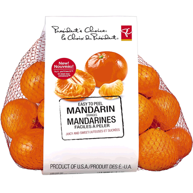 le Choix du Président Mandarines 1.36 kg, 0,51 $/100g