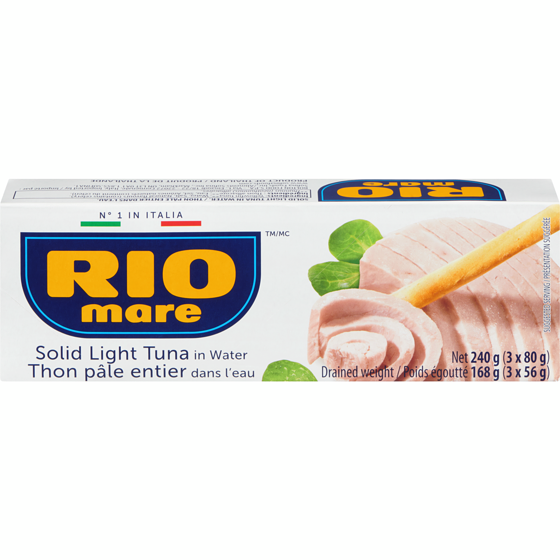Rio Mare Thon dans l’eau, Rio Mare 3x80.0 g, 3,54 $/100g