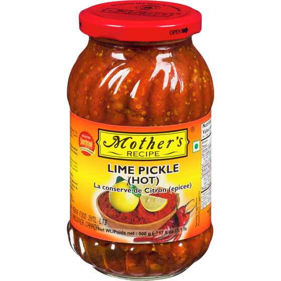 Mother Lime Pickle, Hot 500 g, $1.10/100g
