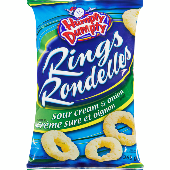 Humpty Dumpty Rondelles crème sure et oignons 265 g, 1,88 $/100g