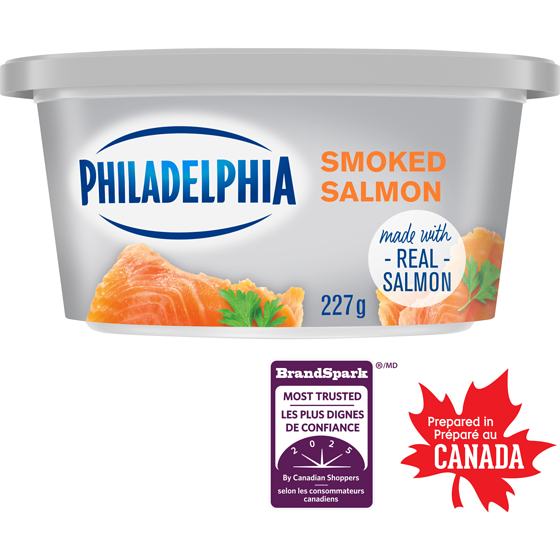 Philadelphia Smoked Salmon Cream Cheese Product 227 g, $2.55/100g