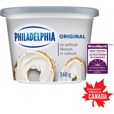 Philadelphia Original Cream Cheese Product 340 g, $2.35/100g