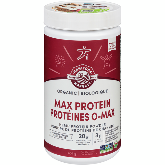 Manitoba Harvest Hemp Protein Powder Max Protein Unsweetened Organic 454 g, $4.40/100g