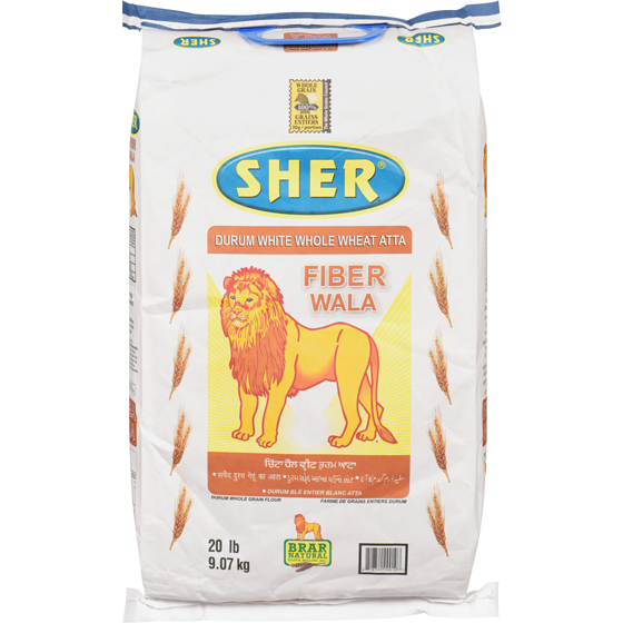 Sher White Whole Wheat 9.07 kg, $0.26/100g