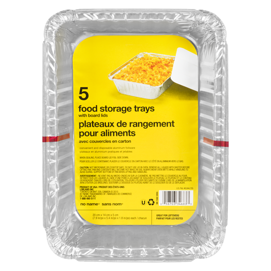 No Name Storage Containers 20cm x 14cm x 5cm 5 ea, $1.10/1ea