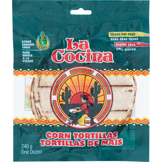 La Cocina Corn Tortillas 240 g, $1.25/100g