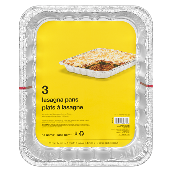 No Name Lasagna Pan 1 ea, $1.67/1ea