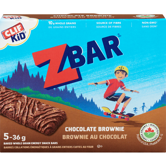 CLIF ZBAR Organic Energy Snack Bars, Chocolate Brownie 180.02 g, $4.99/100g