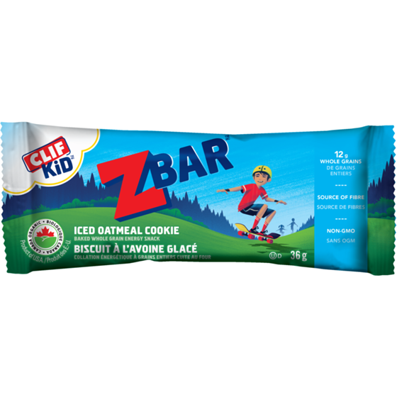 Clif ZBAR Barres énergétiques biologiques, biscuit à l'avoine glacé, collation savoureuse pour le déjeuner 180.02 g, 4,99 $/100g