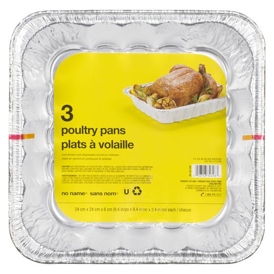 Sans Nom Casserole pour volaille 1 ea, 2,16 $/1ch