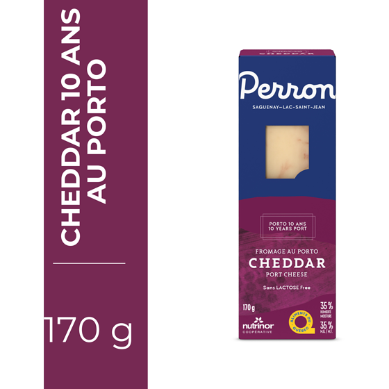 Perron Fromage Cheddar vieilli au porto âgé de 10 ans 170 g, 5,88 $/100g