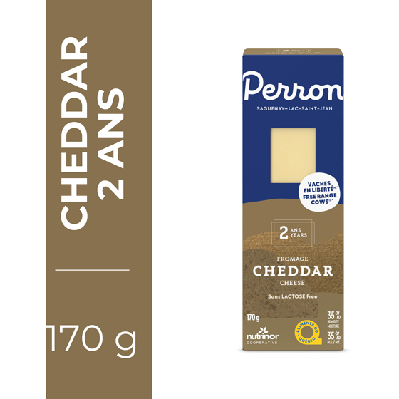 Perron Fromage Cheddar vieilli deux ans 170 g, 5,29 $/100g