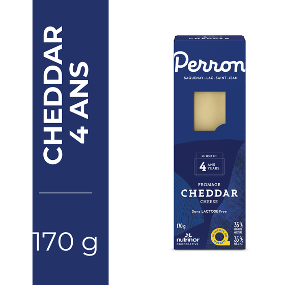 Perron Fromage Cheddar vieilli quatre ans 170 g, 6,17 $/100g