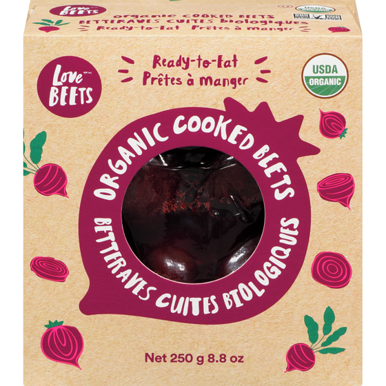 Love Beets Betteraves cuites biologiques 250 ea, 2,00 $/100g