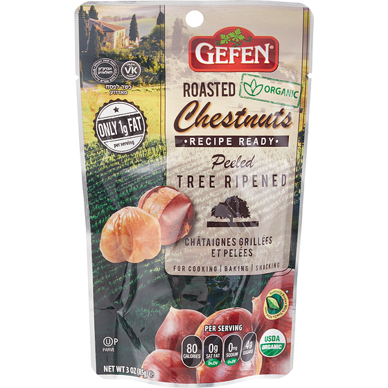 Gefen Kosher Whole Chestnuts, Roasted & Peeled 80 g, $3.11/100g