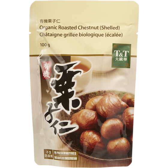 T&T Châtaignes biologiques prêtes à manger 100 g, 1,99 $/100g