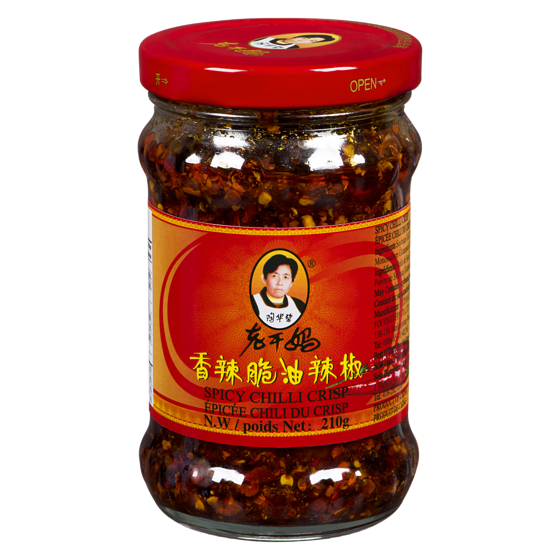 Lao Gan Ma Crisp de chili 340 g, 1,90 $/100g