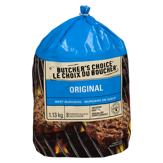 Butcher's Choice Beef Burgers 1.13 kg, $2.12/100g
