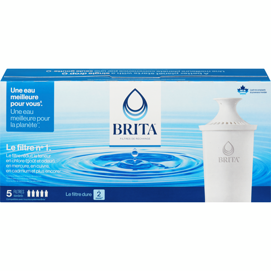 Brita Filtre pour pichet, lot de 5 5x1.0 ea, 6,80 $/1ch