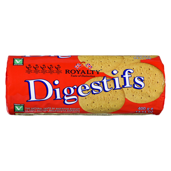 Royalty Biscuits digestifs 400 g, 0,75 $/100g