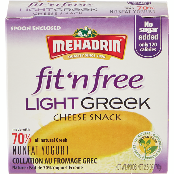 Mehadrin Cheese Snack, Greek Light 85 g, $7.64/100g