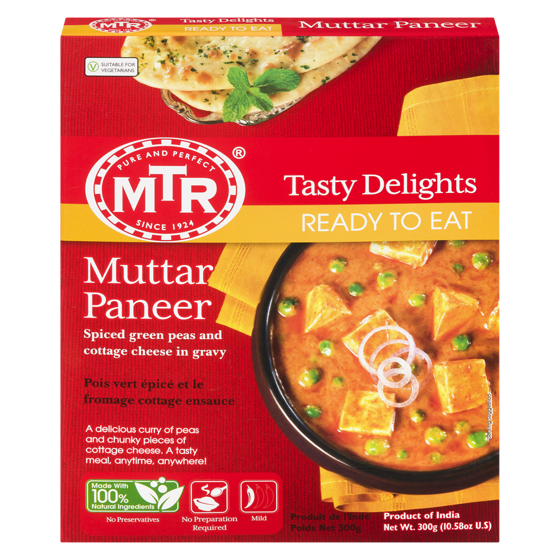 MTR Muttar Paneer  300 g, $0.83/100g