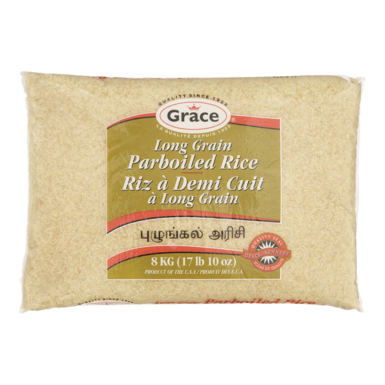 Grace Parboiled Rice 8 kg, $0.24/100g