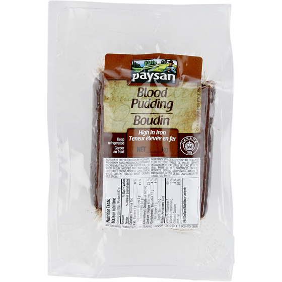 Paysan Blood Pudding $21.80/1kg $9.89/1lb