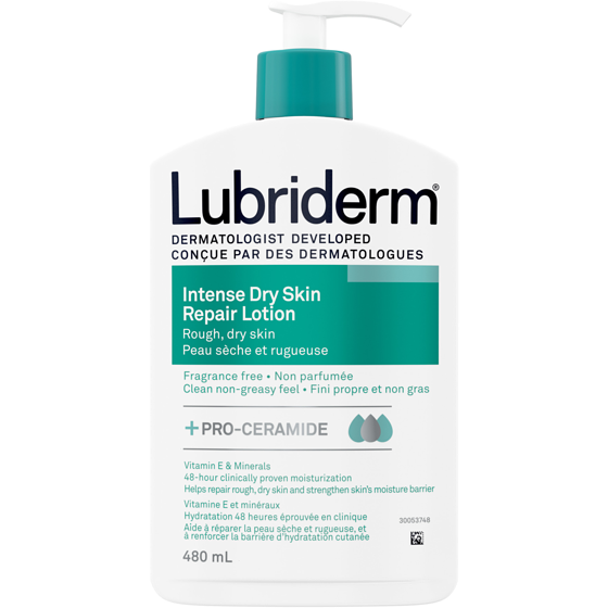 Lubriderm Intense Skin Repair Body Lotion 480 ml, $2.39/100ml
