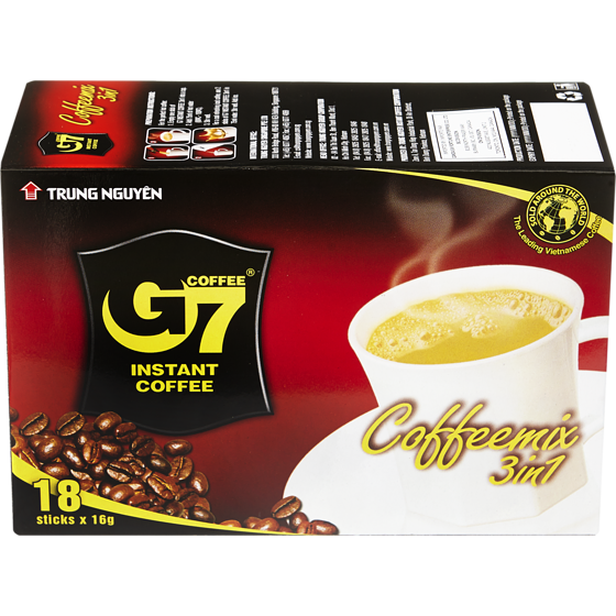 Trung Nguyen Café instantané 3 en 1 G7 boîte 288 g, 1,73 $/100g