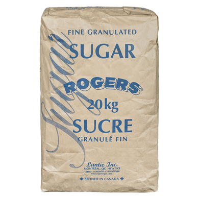 Rogers Sucre blanc 20 kg, 0,15 $/100g