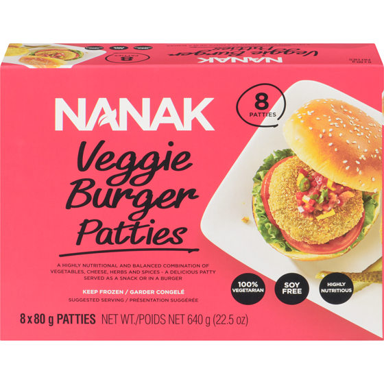Nanak Vegetable Cutlets 640 g, $2.03/100g