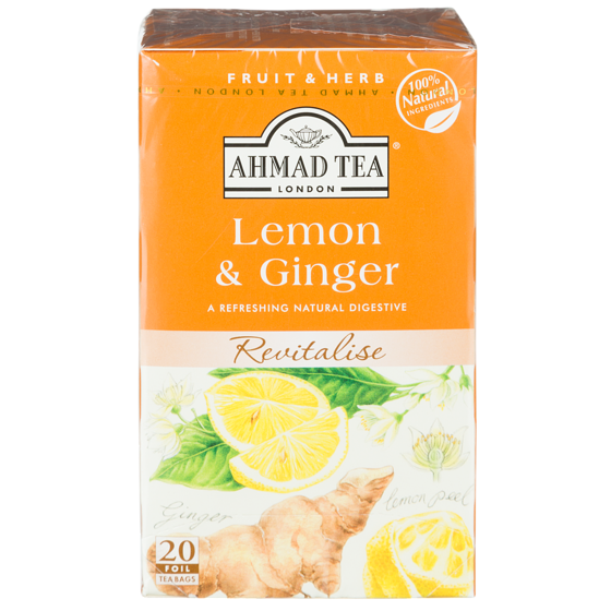 Ahmad Tisane citron et gingembre 40 g, 9,98 $/100g