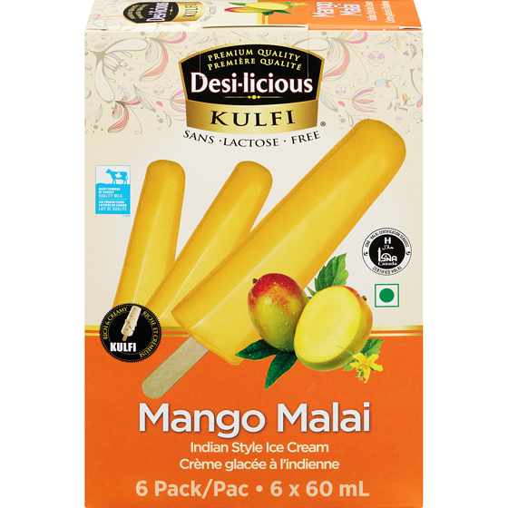 Desi-licious Mango Malai Kulfi Indian Style Ice Cream 360 ml, $1.66/100ml
