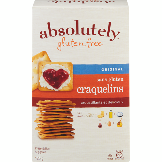 Absolute Craquelins sans gluten Absolutely, original casher 125 g, 7,19 $/100g