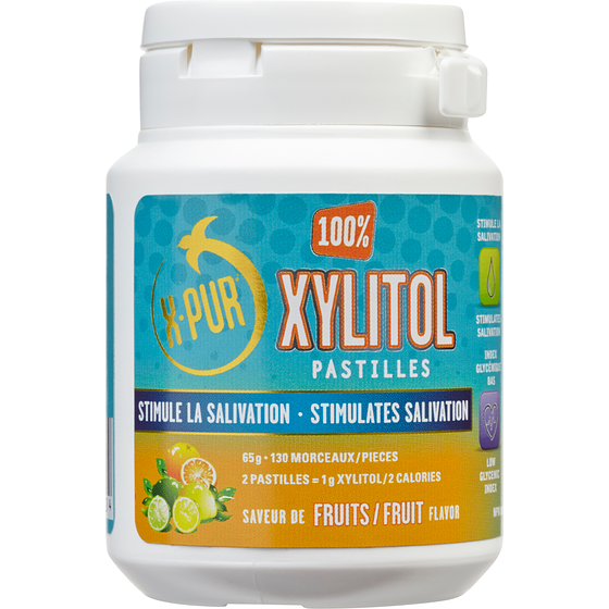 X-Pur 100% Xylitol Pastilles Fruit Flavor 130 ea, $0.07/1ea